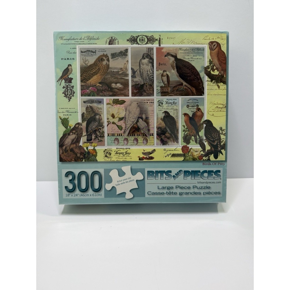 Bits And Pieces Birds Of Prey 300 Piece Large Piece Puzzle Sealed Adult Easy
